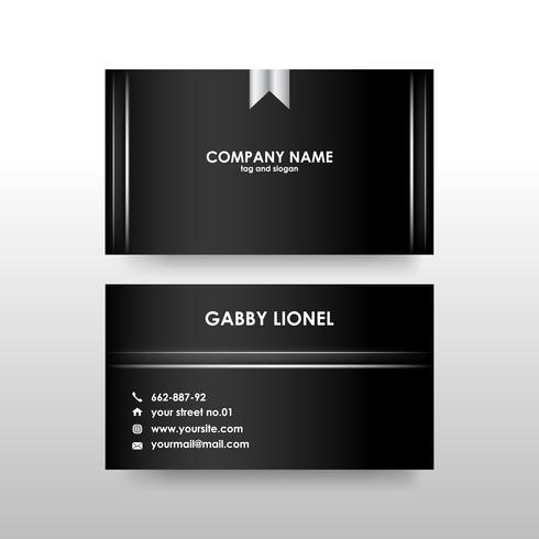 Creative and elegant double sided business card template vector