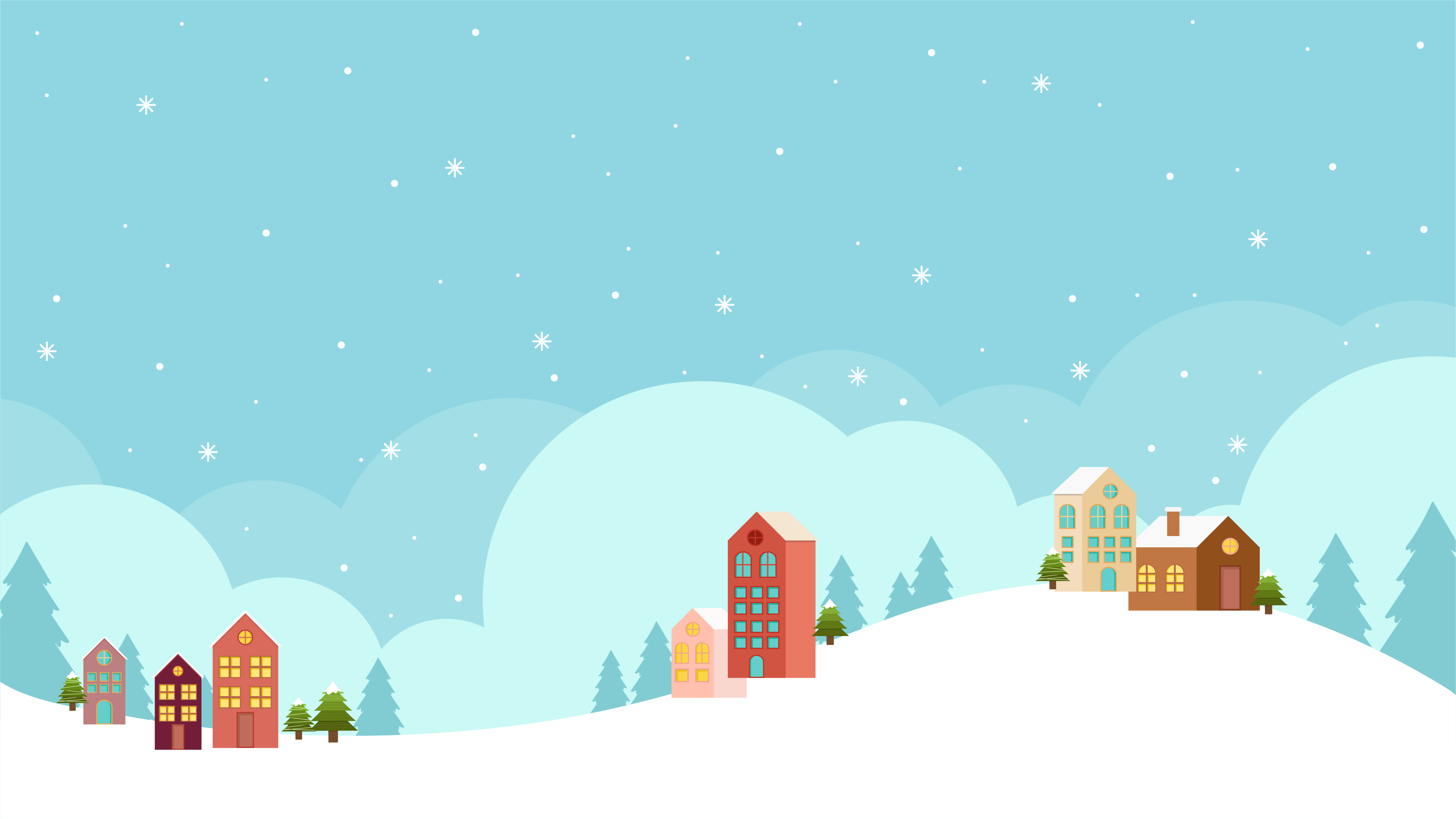 Download Flat design of winter Landscape background 465798 Vector ...