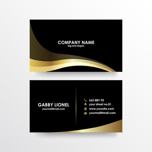 Creative and elegant double sided business card template