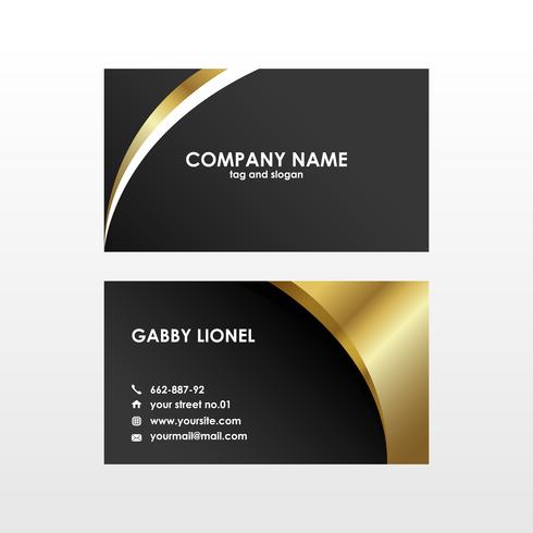 Creative and elegant double sided business card template