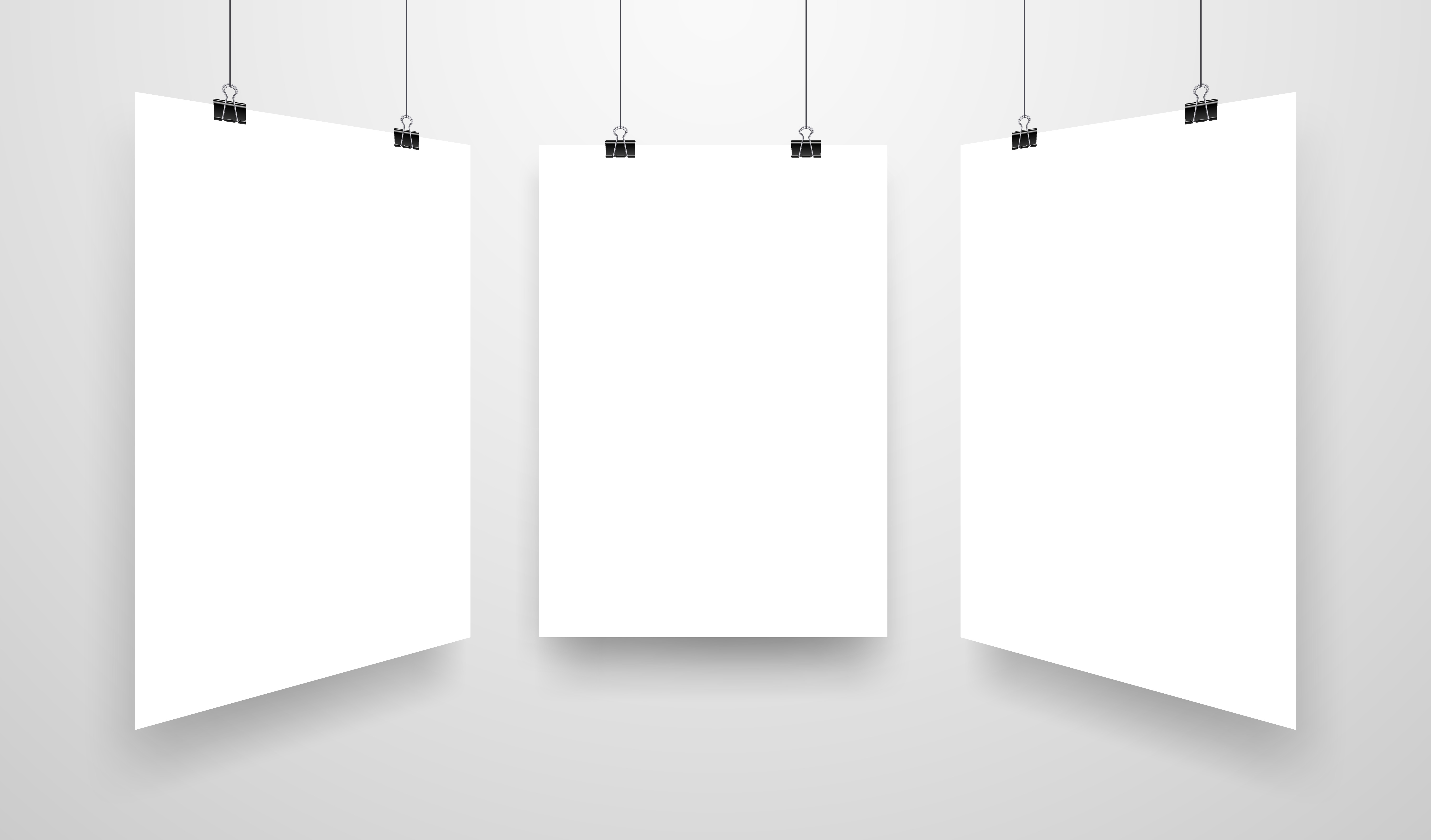 Download Mock-Up Realistic White Poster Hanging 465827 - Download ...