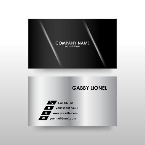 Creative and elegant double sided business card template vector