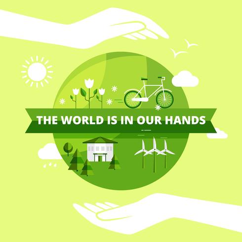 Ecology Friendly Design  vector