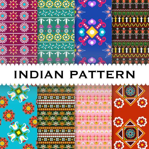 Abstract Indian Pattern background vector