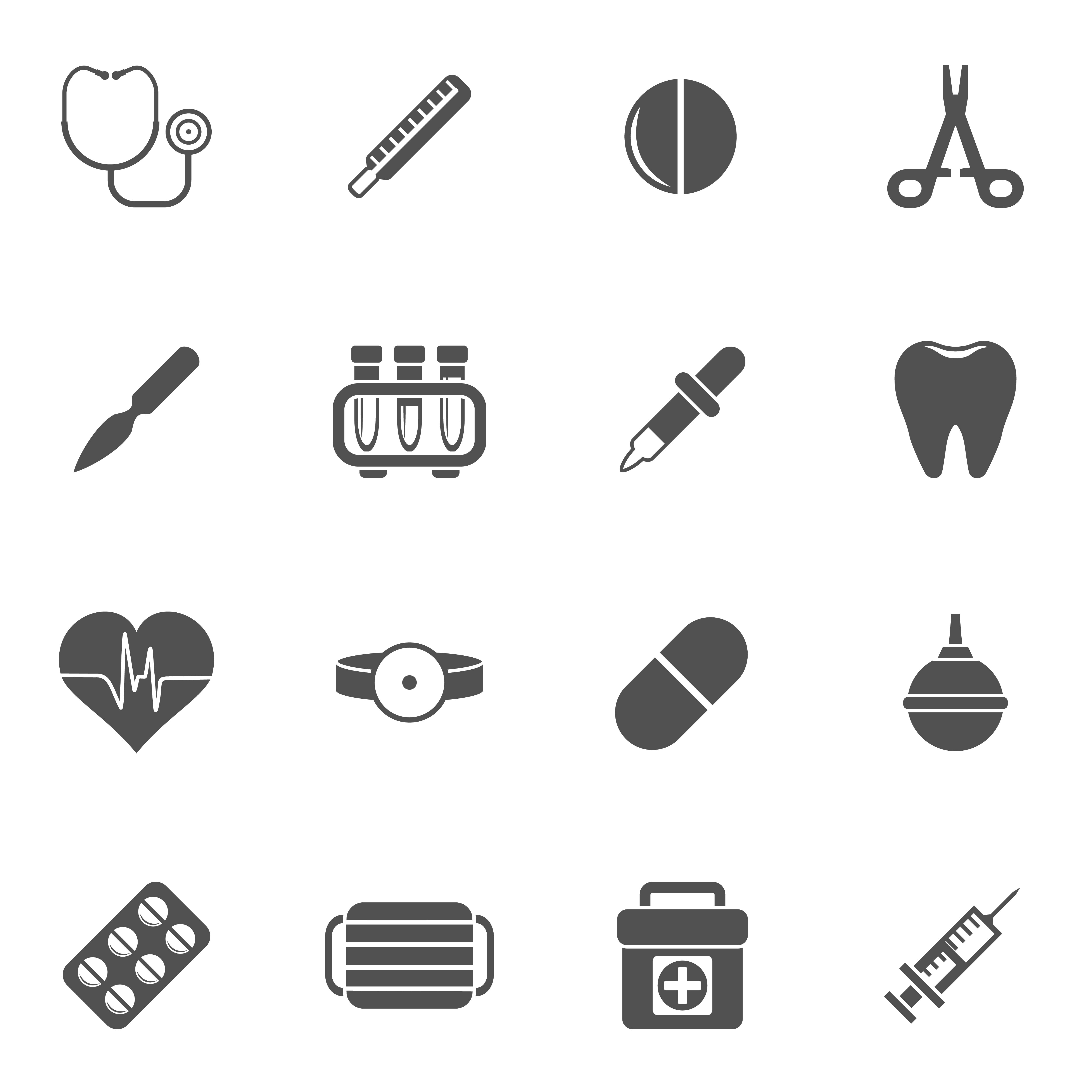 Medical Icons Set 466084 Vector Art at Vecteezy