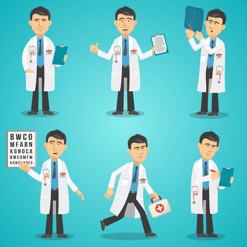 Doctor Character Set vector