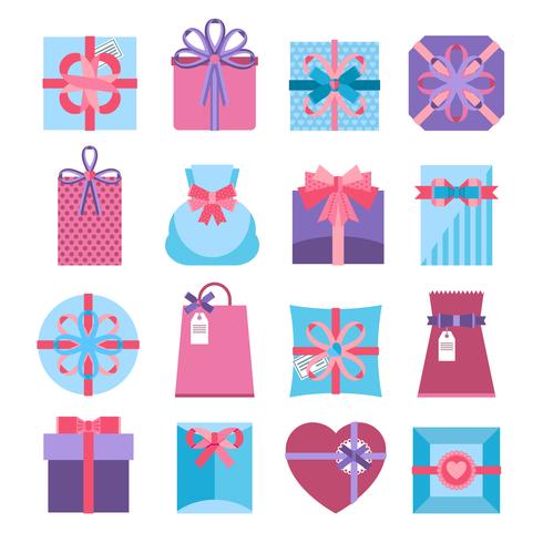 Gift And Present Box Set vector