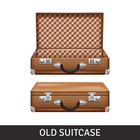  Old Suitcase Illustration vector