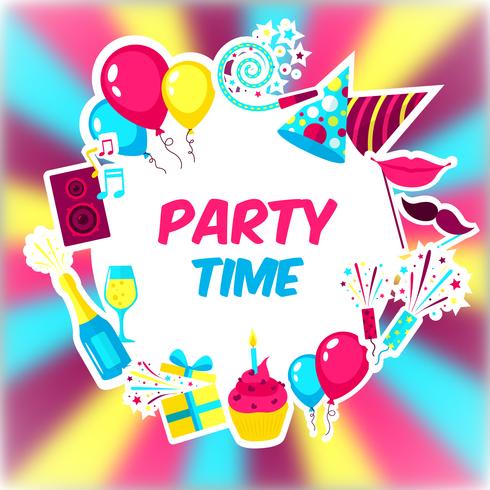 Party Time Background vector