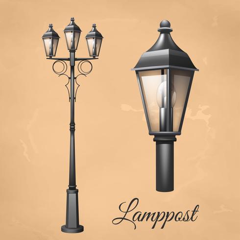 Lamp Post Set vector