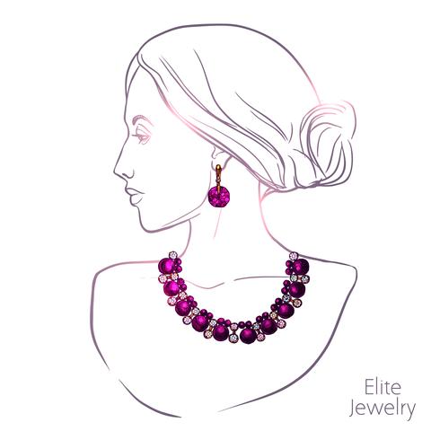 Woman And Jewelry 466479 Vector Art at Vecteezy