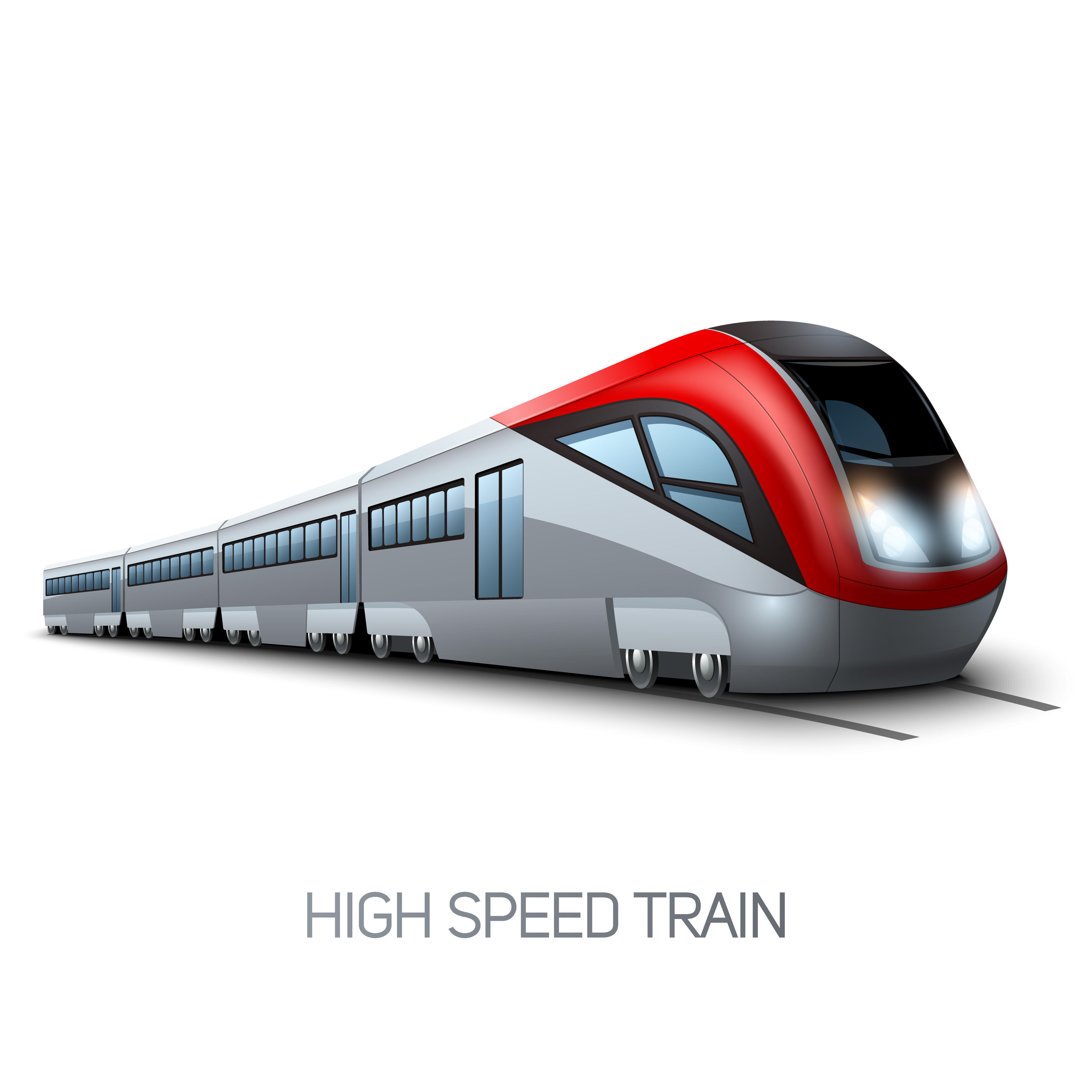 High Speed Modern  Train Download Free Vectors Clipart 