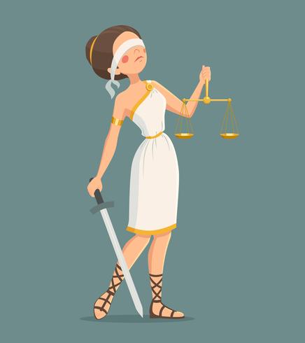 Justice Lady Illustration vector