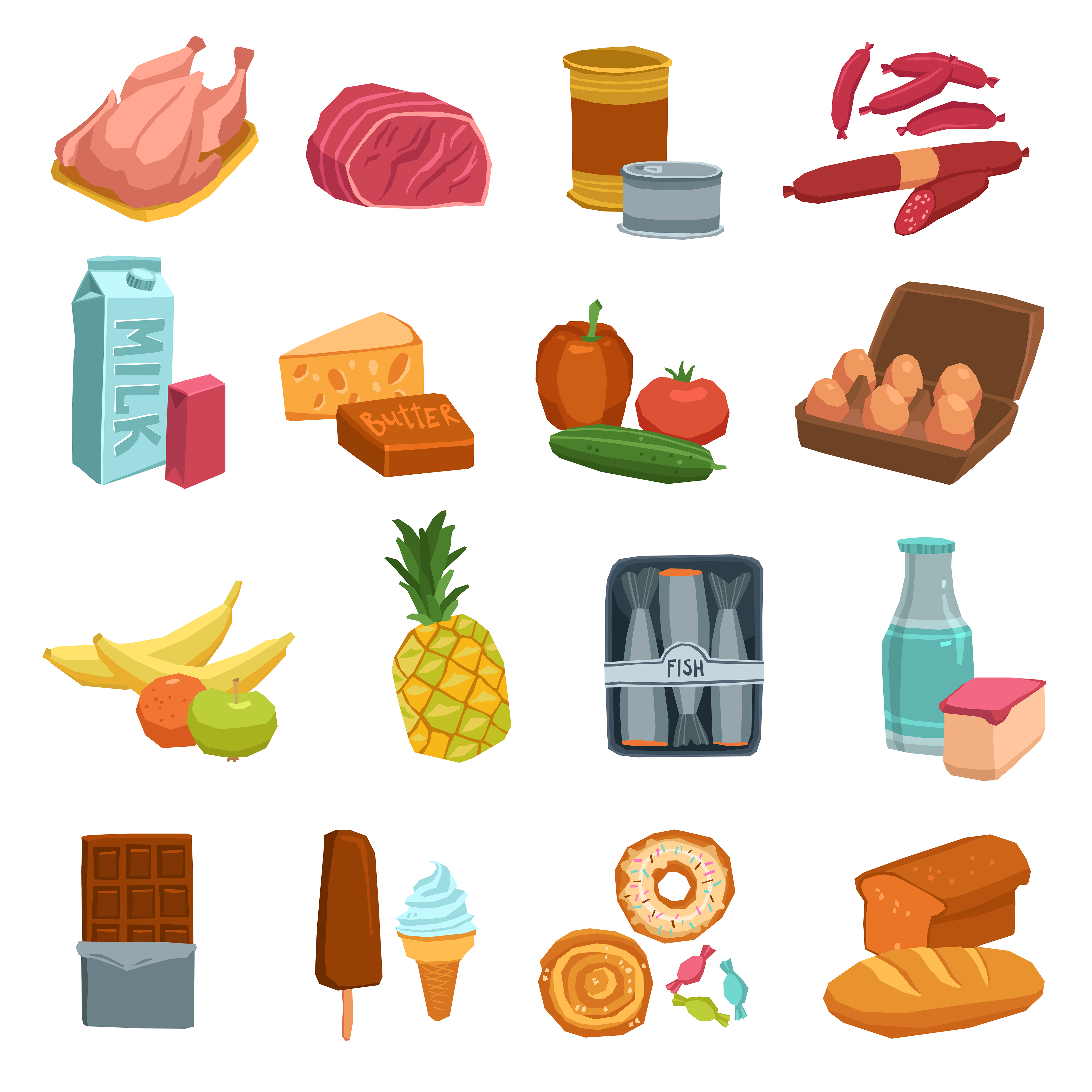 Grocery Clipart Shopping Clipart Food Clipart Dinner Clipart | lupon.gov.ph