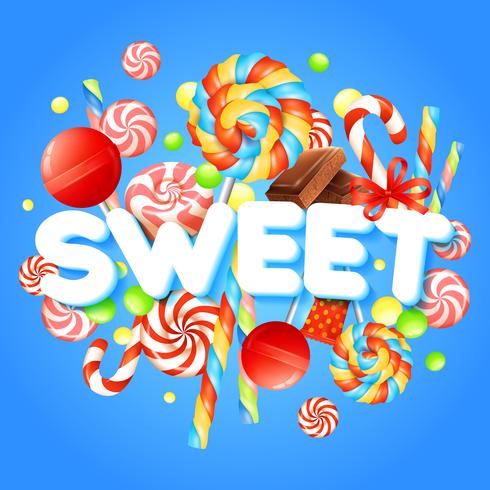 Sweet Realistic Illustration vector