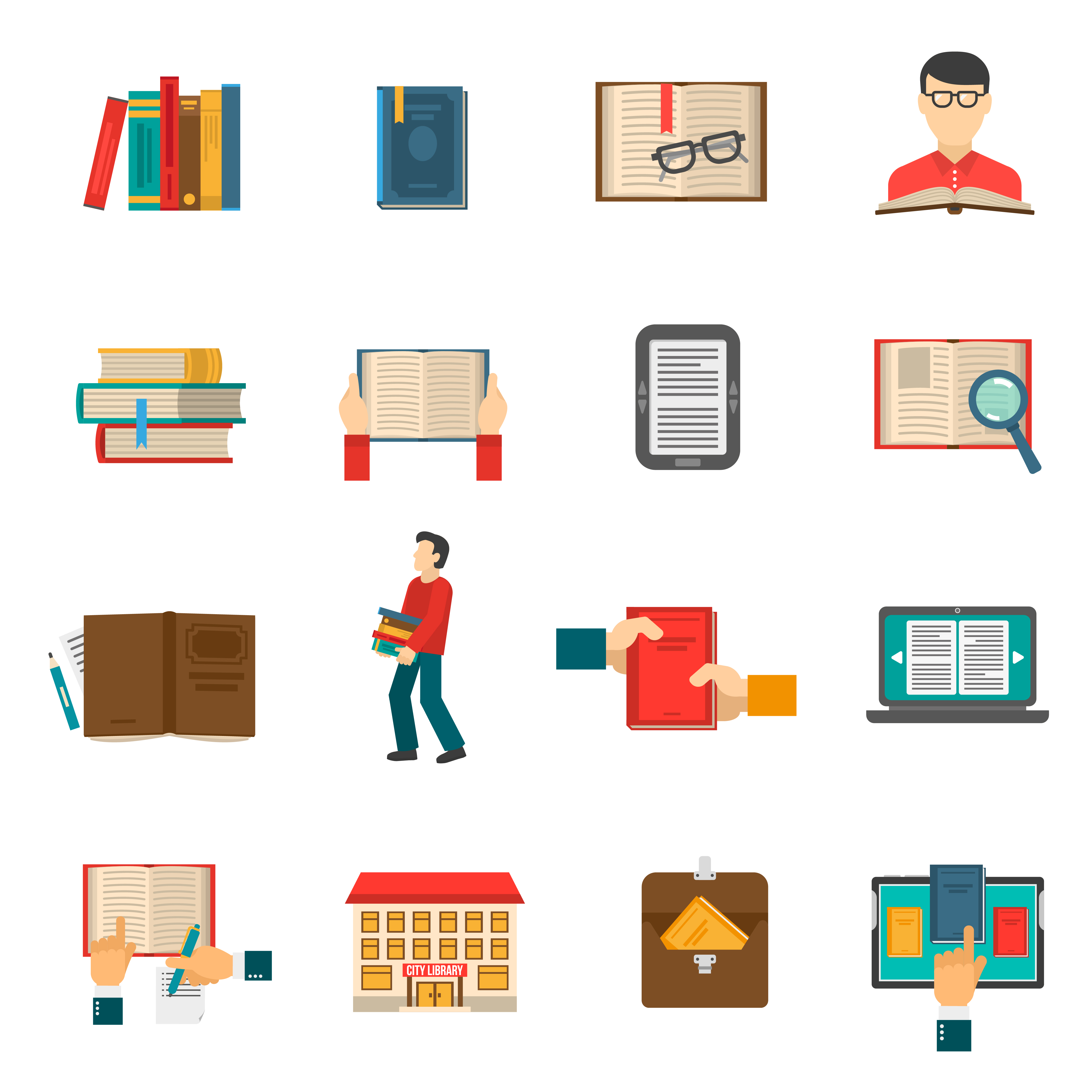 Library Icons Set 466860 Vector Art At Vecteezy