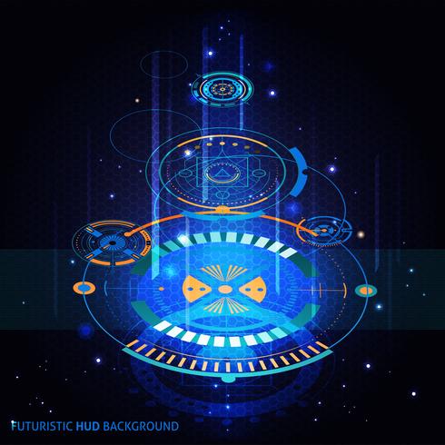 Futuristic HUD Background  vector