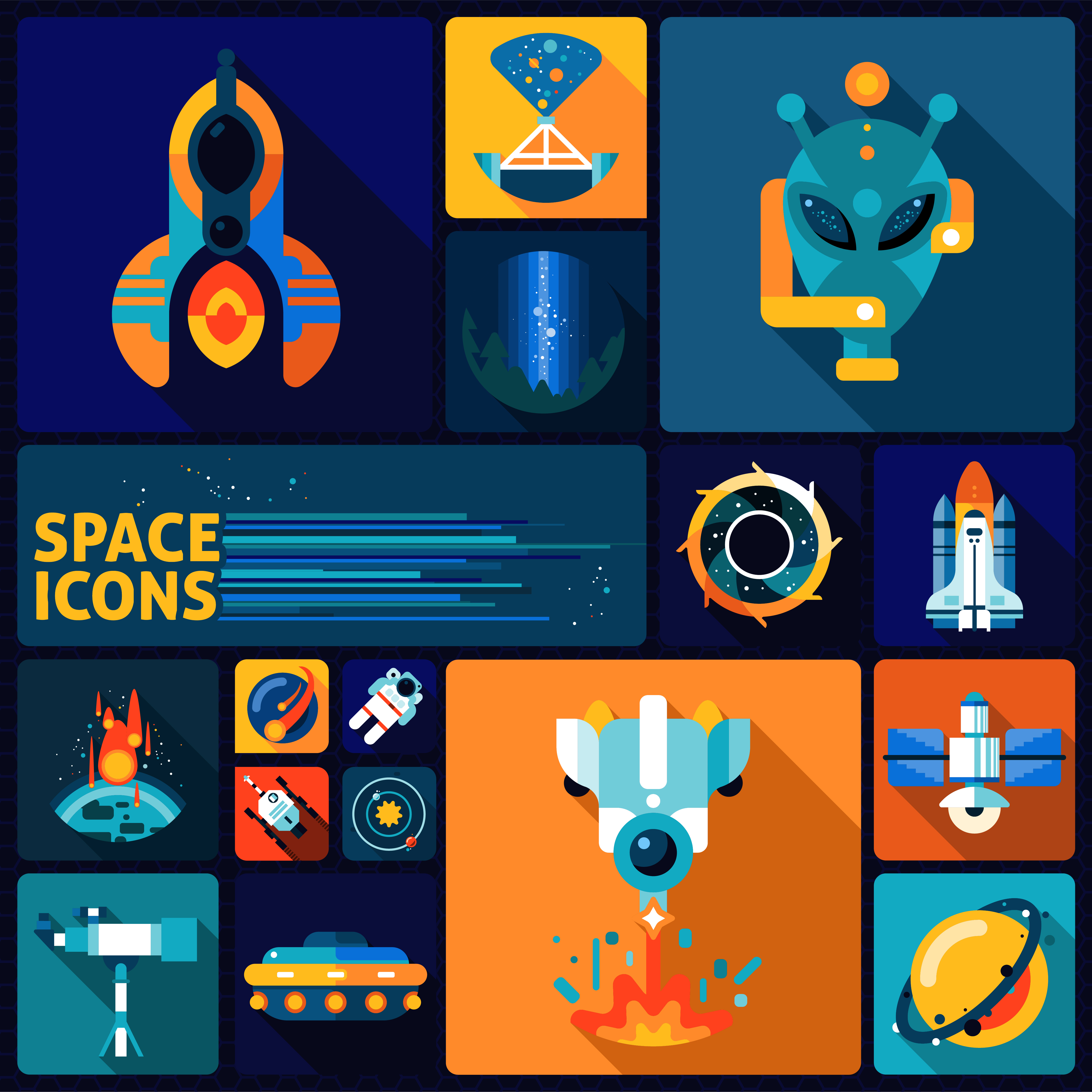 Space Desktop Icons