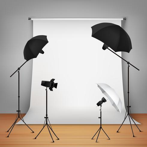 Photo Studio Design Concept vector