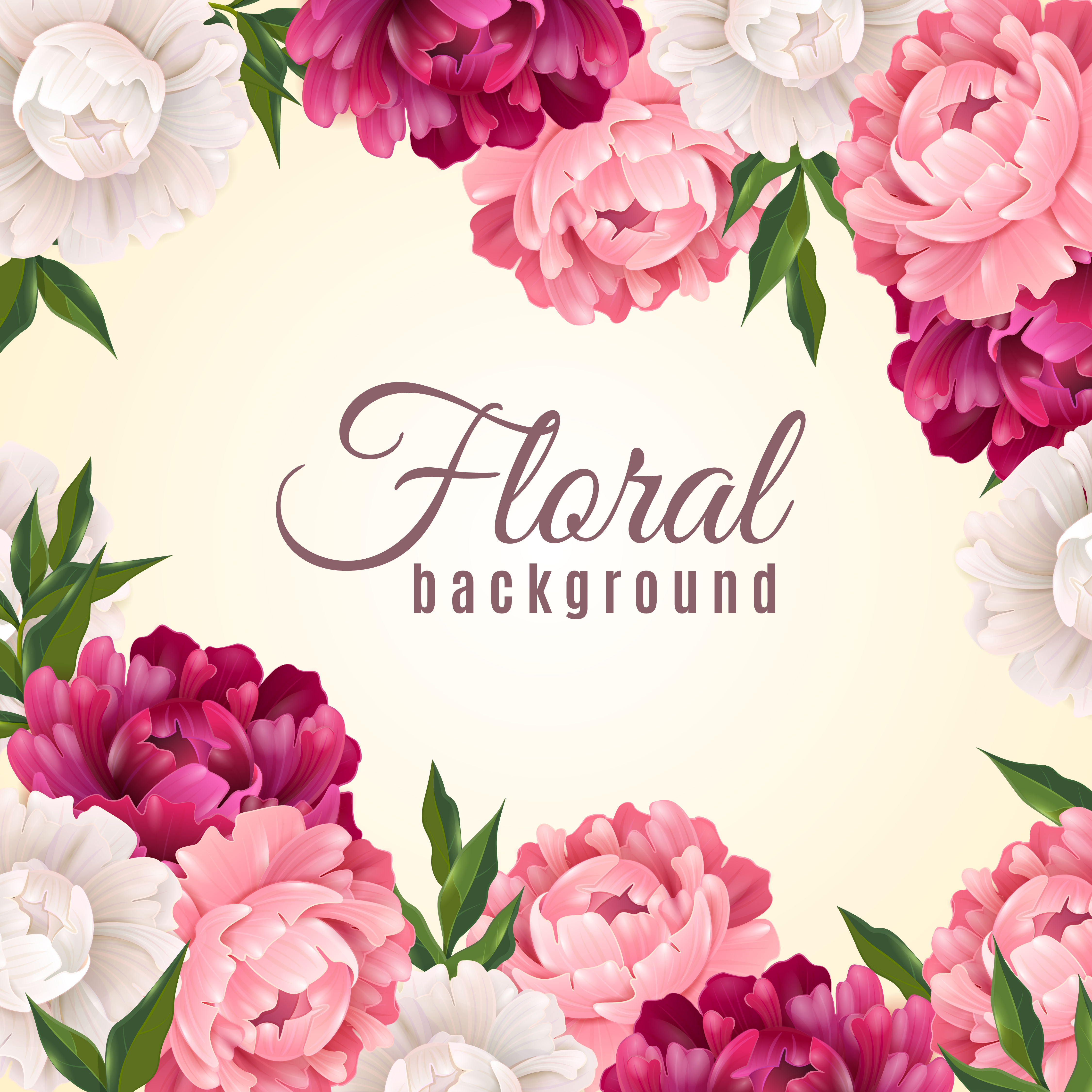 Download Floral Realistic Background 467192 Vector Art at Vecteezy