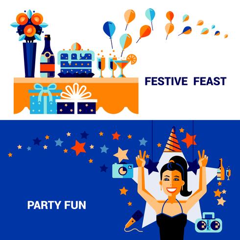 Celebration Banners Set vector