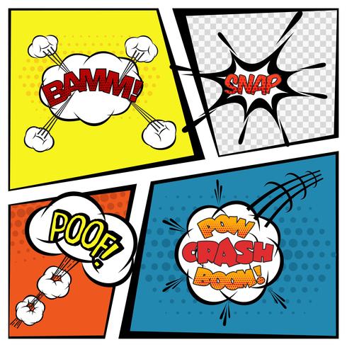 Comic Speech Bubbles vector