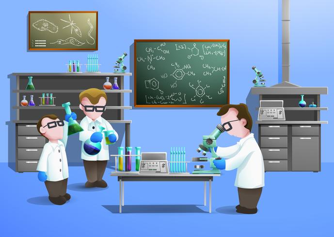 Chemical Laboratory  Concept vector