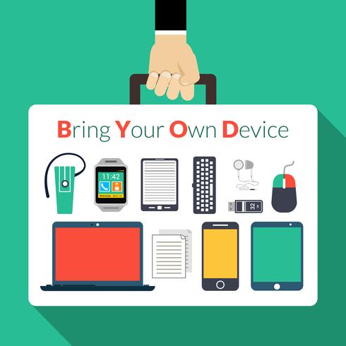 Byod Concept Illustration vector