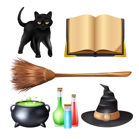 Set de Magia de Halloween vector