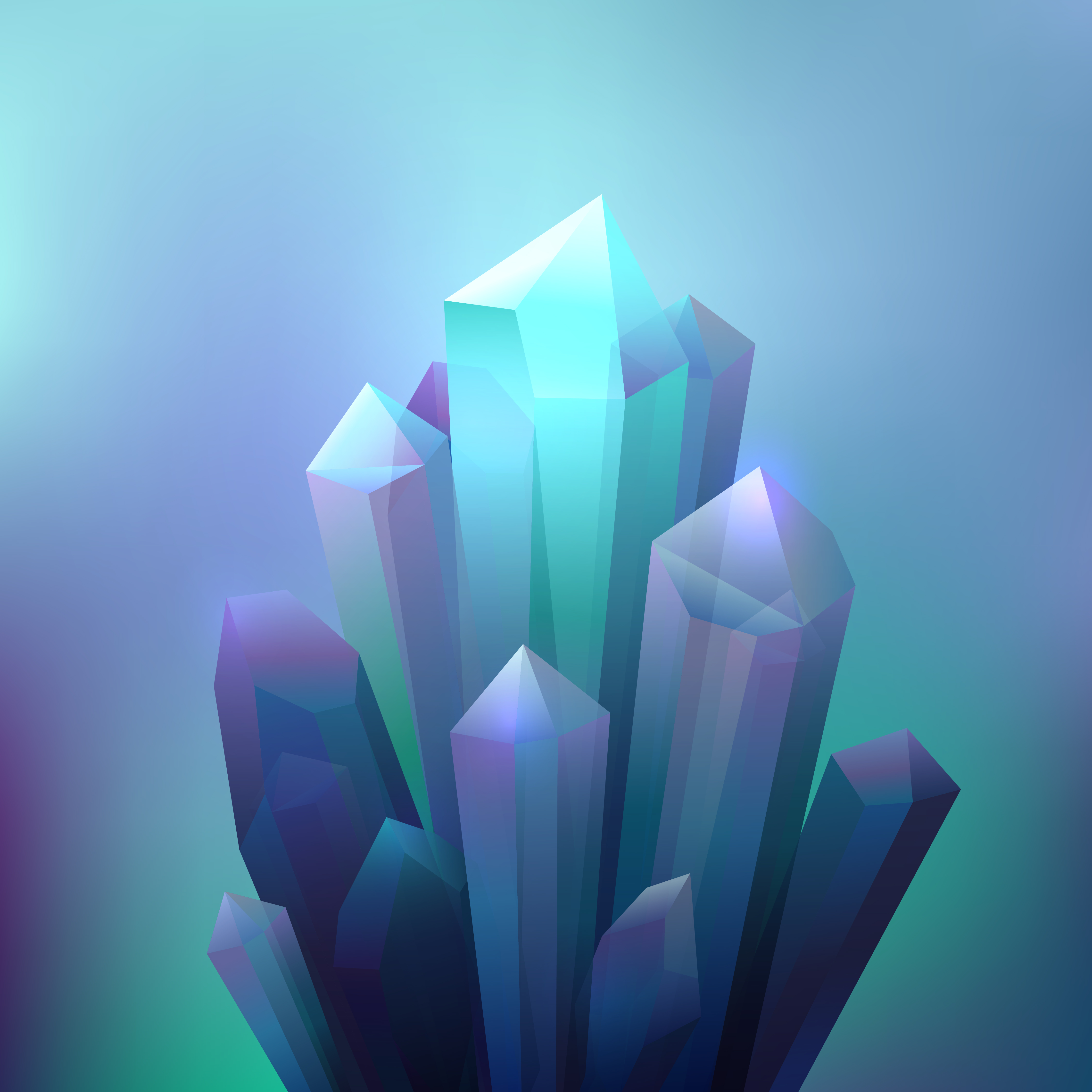 Crystal Minerals Background 467446 Vector Art at Vecteezy