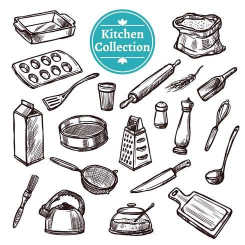 Baking Stuff Set vector