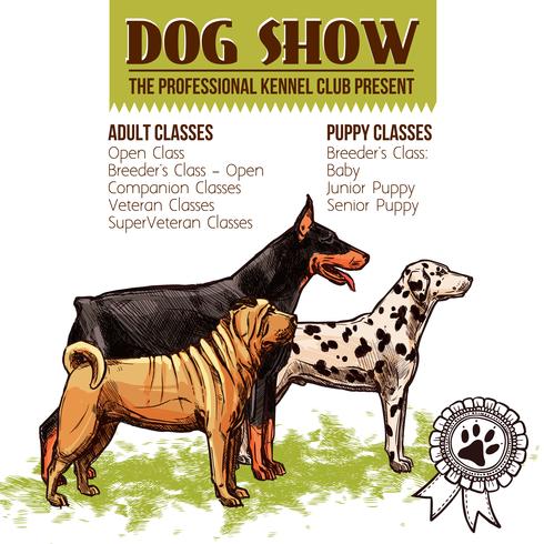 Dogs Show Illustration vector