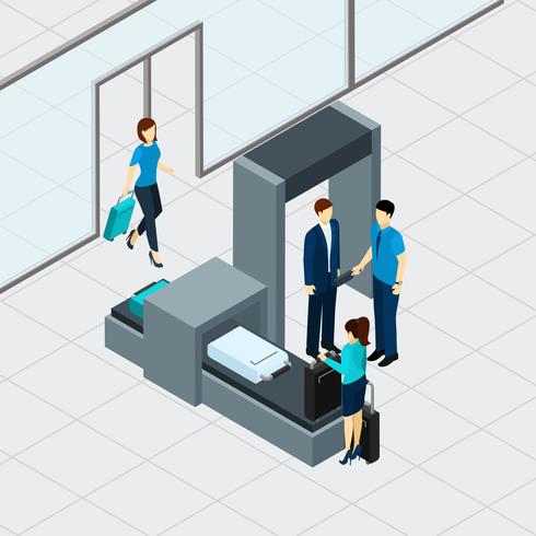 Airport Security Check vector