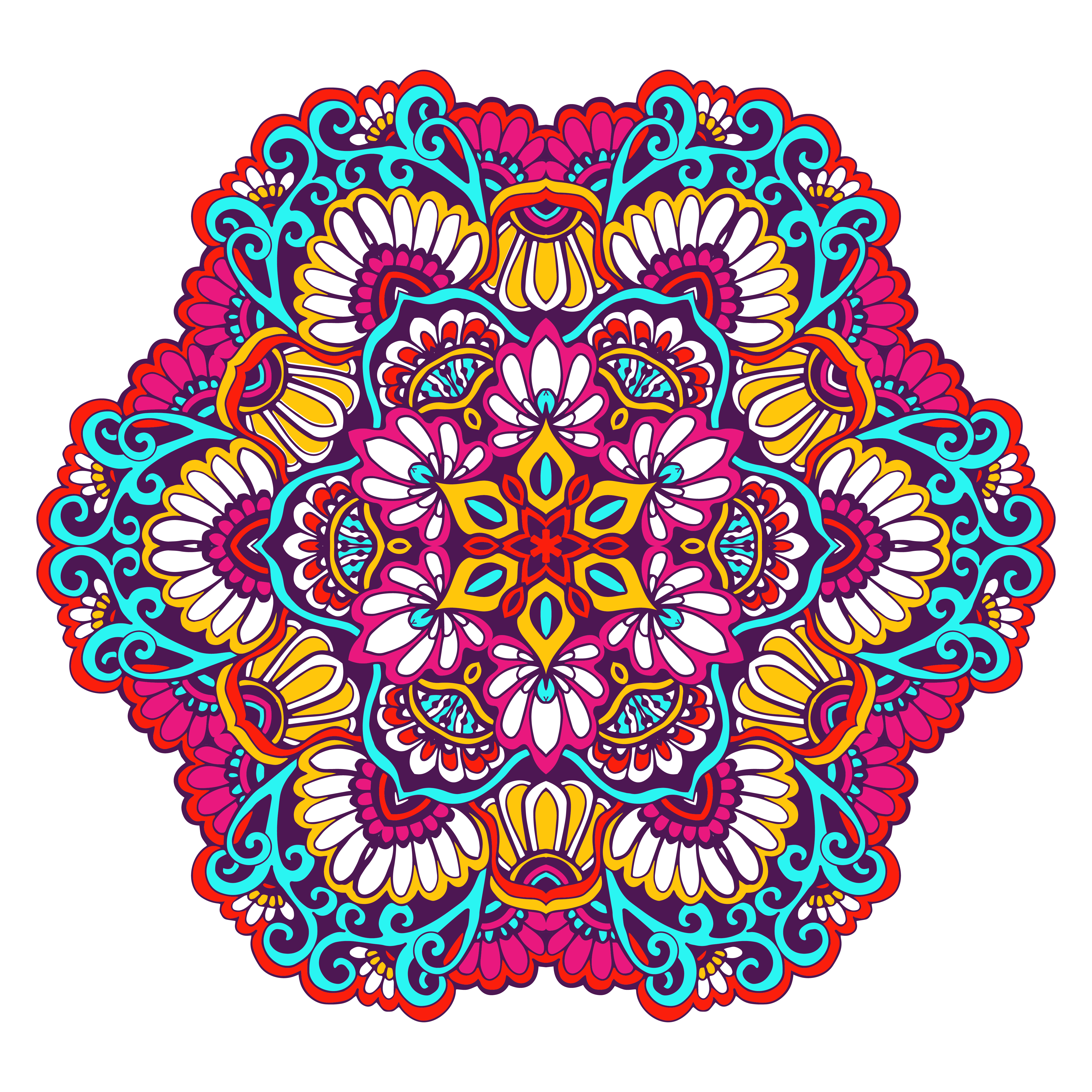 Decorative Mandala Color 467621 Vector Art at Vecteezy