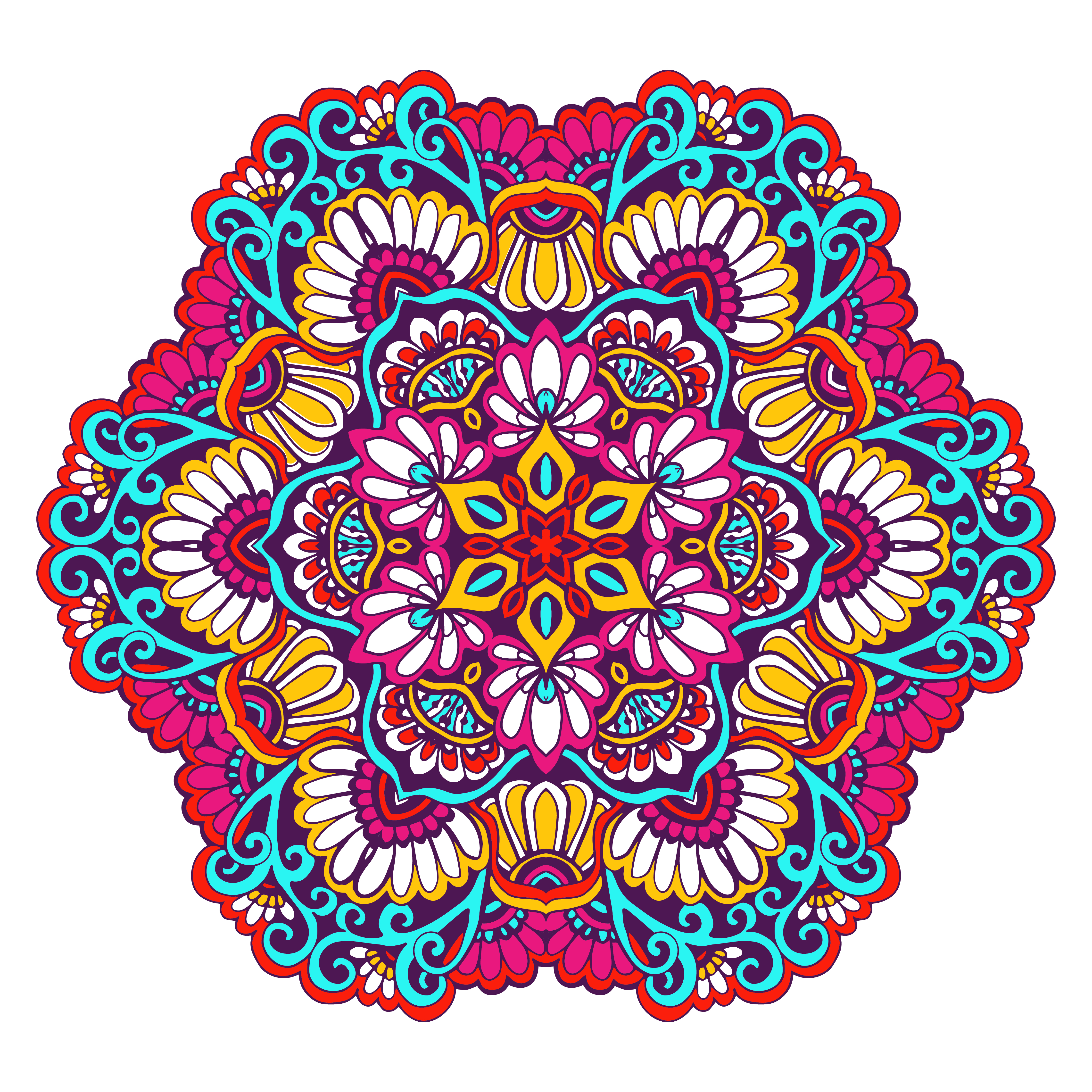 Download Decorative Mandala Color - Download Free Vectors, Clipart ...