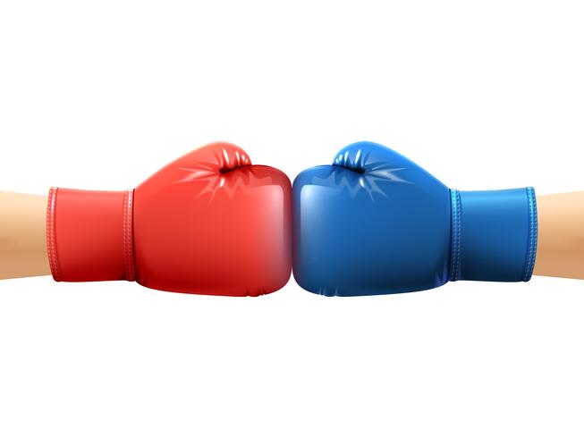 Hands In Boxing Gloves vector