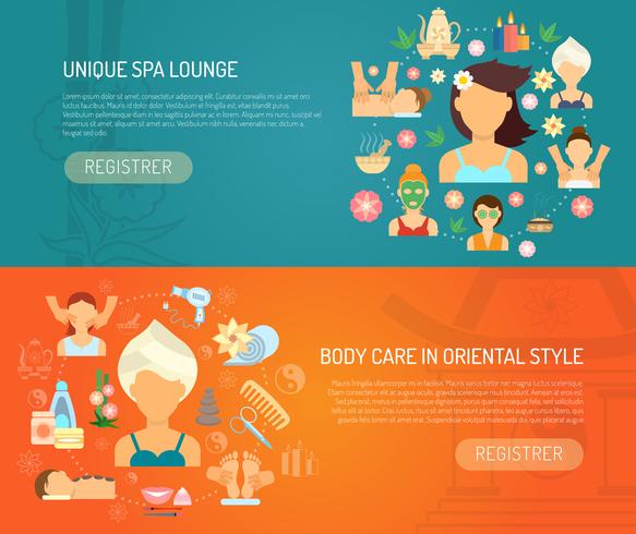 Banner de Spa Horizontal vector