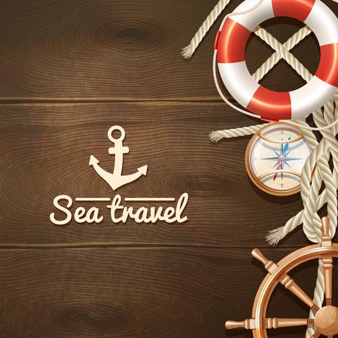 Sea Travel Background  vector