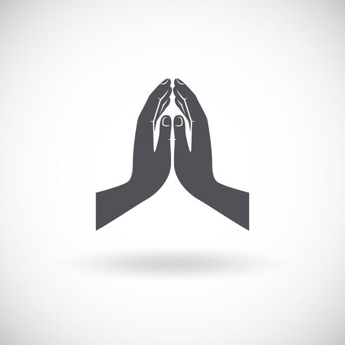 Praying Hands Icon vector