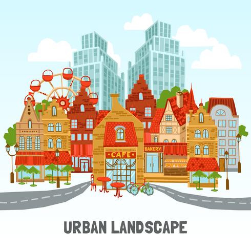 Modern City Illustration vector