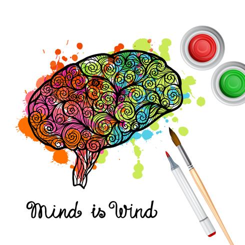 Creativity Brain Concept vector
