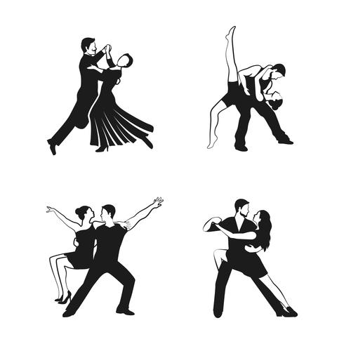 Dance Icons Set vector