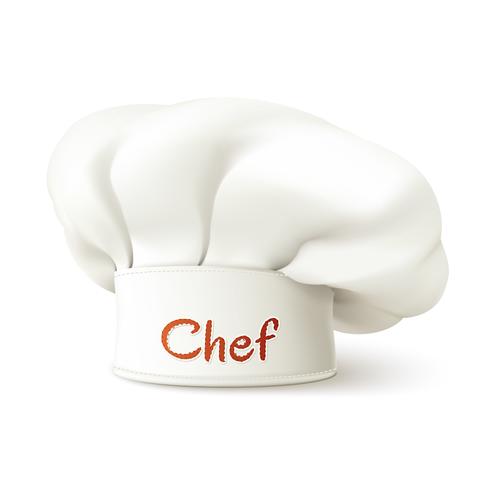 Chef Hat Realista vector