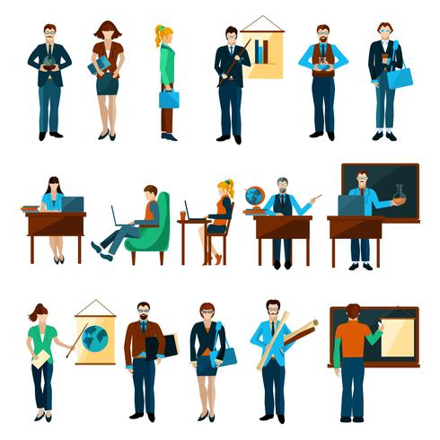 University People Set vector