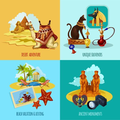 Egypt Touristic Set vector