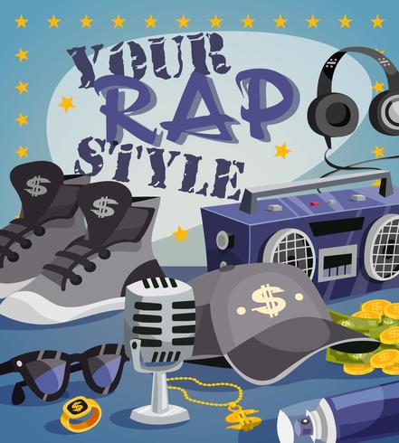 Rap Music Concept vector