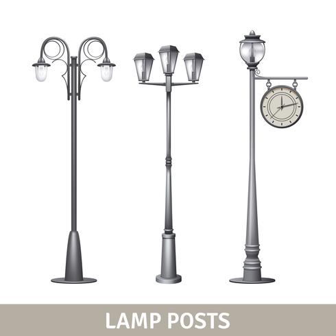 Lamp Post Set vector