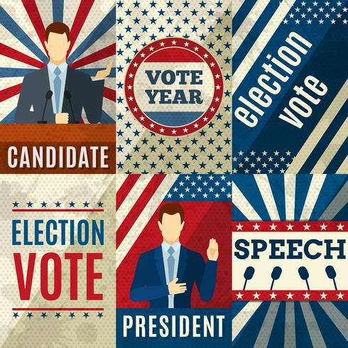 Vintage Politics Posters vector