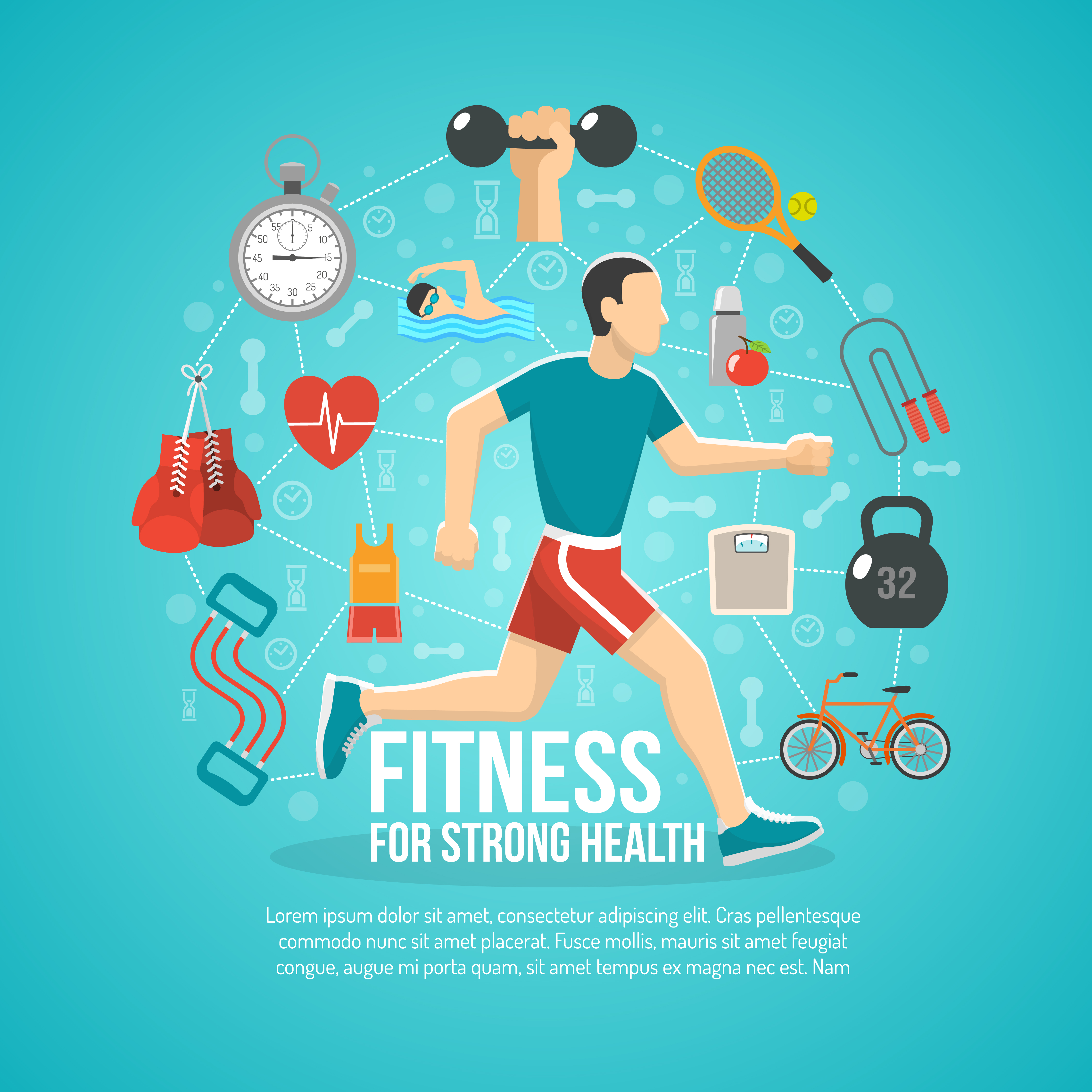 Fitness Concept Illustration 468768 Vector Art at Vecteezy