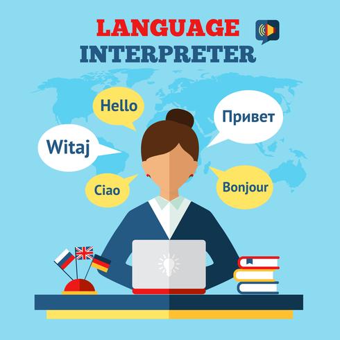 Language Translator Illustration vector